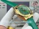 Swiss Replica Rolex Beach Daytona Green Roman Dial Leather Strap Watch (4)_th.jpg